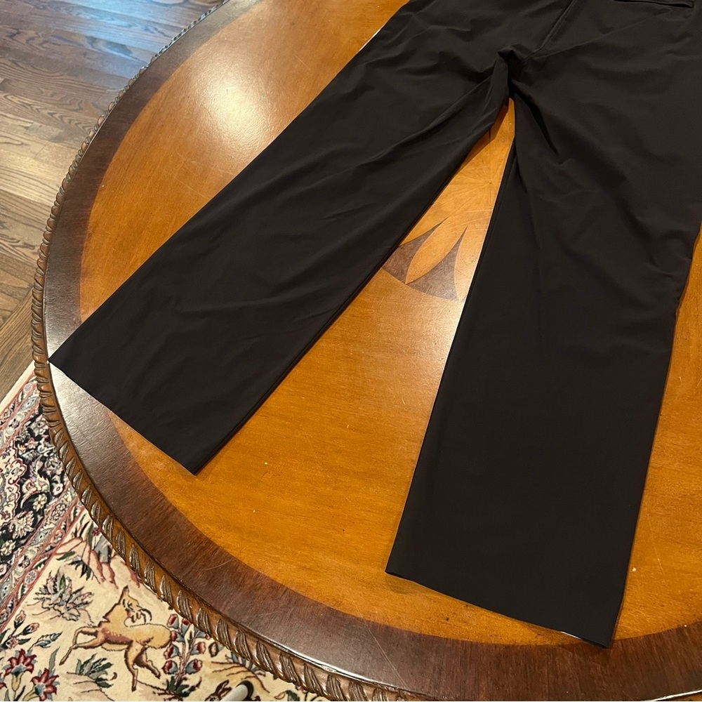 Athleta Women’s Luxe Gramercy Track Trouser Black 4 Mid-Rise Semi-Fitted Nylon - Picture 11 of 16